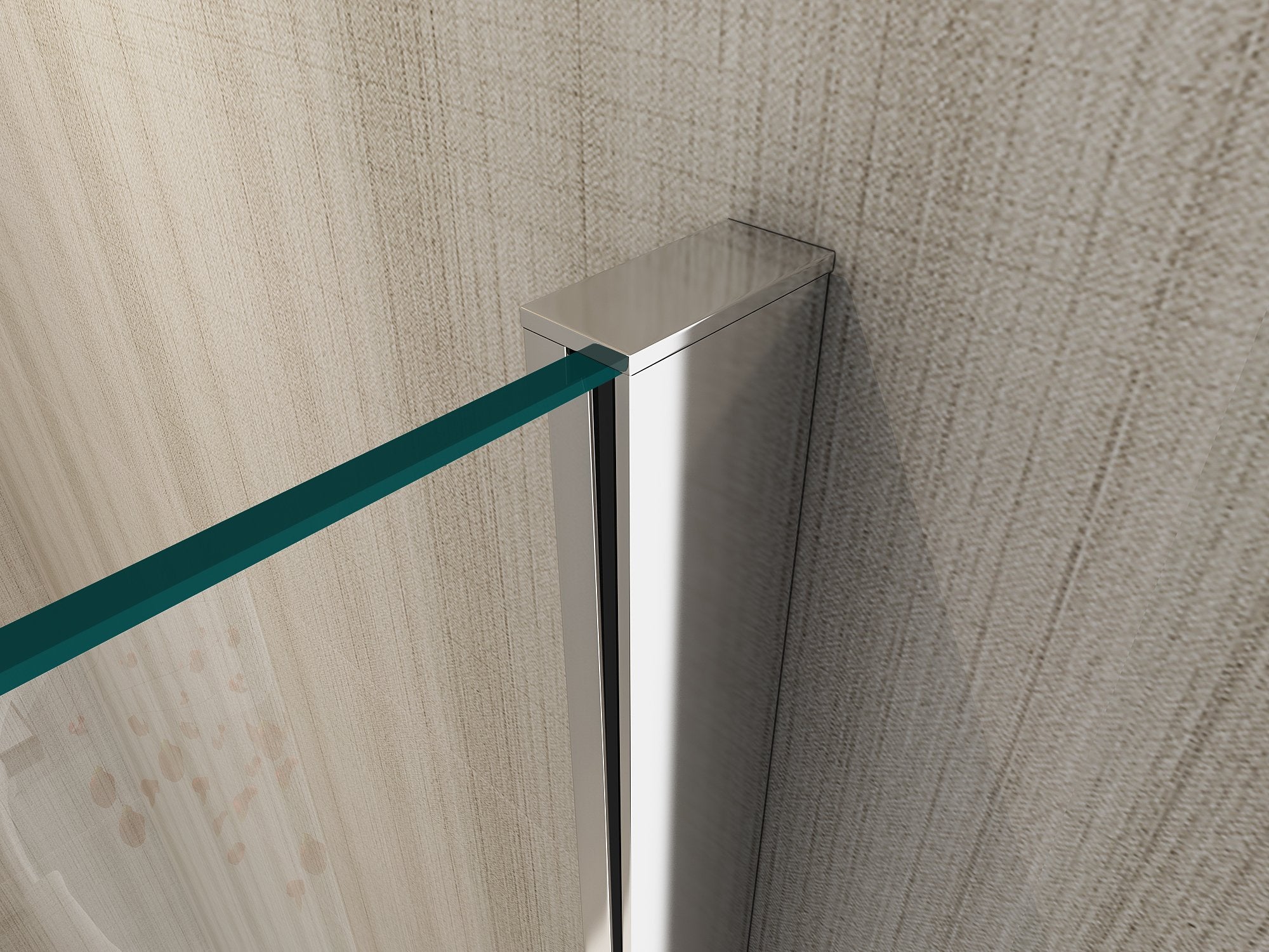 Parete doccia Walk-in cristallo 8mm trasparente anticalcare h.200cm Sicena Vision 100 cm