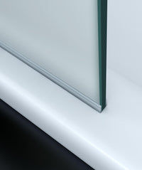 Parete doccia walk in cristallo 8mm opaco 120cm H 195cm BERNA