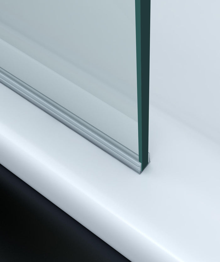 Parete doccia walk in cristallo 8mm trasparente 100cm H 195cm BERNA