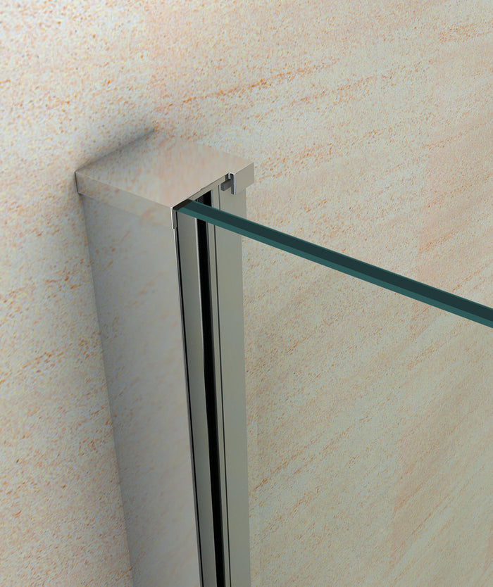 Parete doccia walk in cristallo 8mm trasparente 100cm H 195cm BERNA