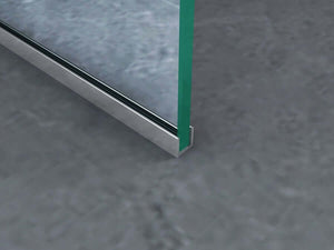 Parete Doccia Walk-In Trasparente 8mm H195cm - 100 cm