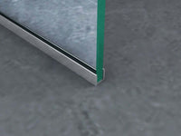 Parete Doccia Walk-In Trasparente 8mm H195cm - 120 cm