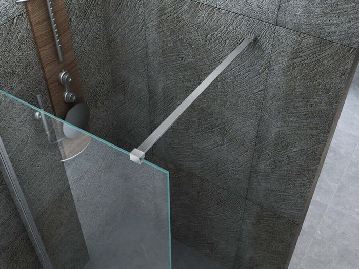 Parete Doccia Walk-In Trasparente 8mm H195cm - 120 cm