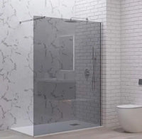 Parete Walkin H200cm Fumè 8mm Anticalcare Profili Cromo - 120 cm