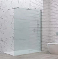 Parete Walkin H200cm Opaca 8mm Anticalcare Profili Cromo - 90 cm