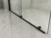Parete Doccia Walk-In Scorrevole Profili Neri 8mm H195cm - 120 cm