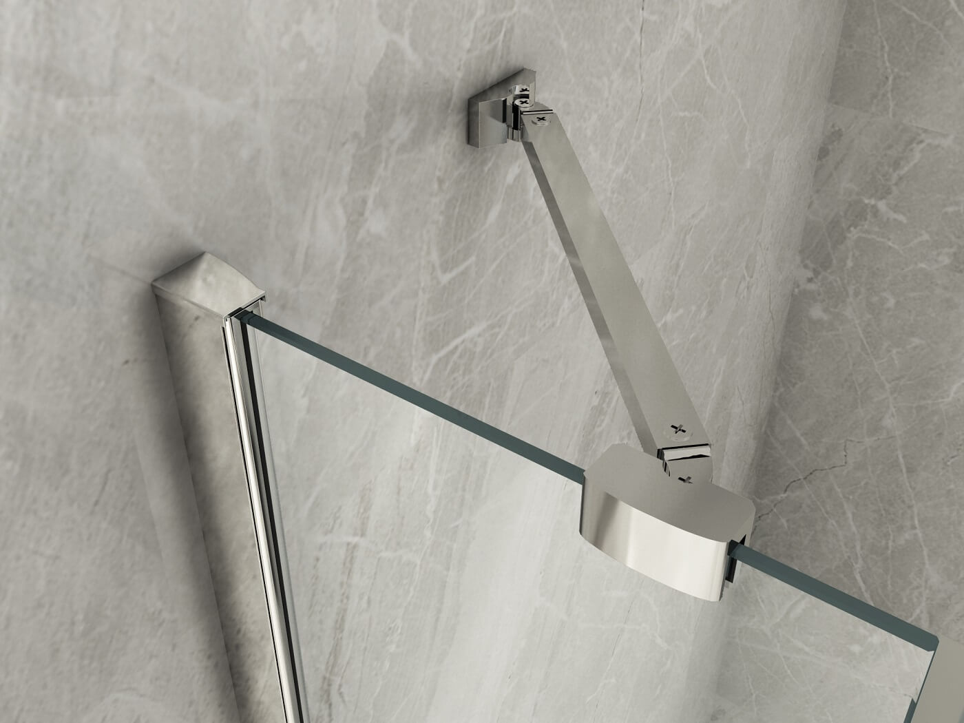 Parete Walk In Con Deflettore Pivot 8mm H195 - 100 cm