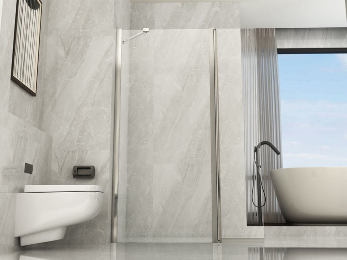 Parete Walk In Con Deflettore Pivot 8mm H195 - 100 cm