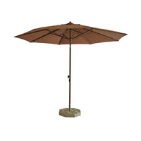 Ombrellone Parioli Tempo Style - telo marrone e palo marrone satinato