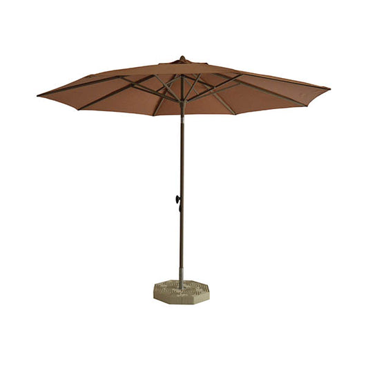 Ombrellone Parioli Tempo Style - telo marrone e palo marrone satinato