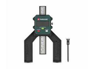 Parkside Misuratore Digitale di Profondità Display LCD per Fori Fresature Profili