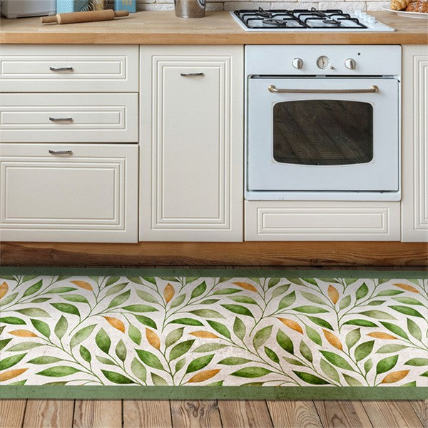 Passatoia da Cucina in Vinile Lavabile e Antigraffio Emerald Ramage 50x240