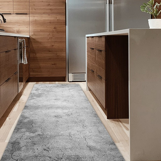 Passatoia da Cucina in Vinile Lavabile e Antigraffio Grunge - 50x240