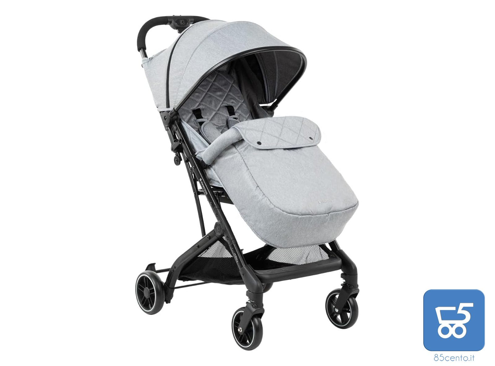 Passeggino KIKKA BOO Miley Colore Grigio Pieghevole Portata fino a 22Kg con Cappottina