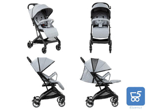 Passeggino KIKKA BOO Miley Colore Grigio Pieghevole Portata fino a 22Kg con Cappottina