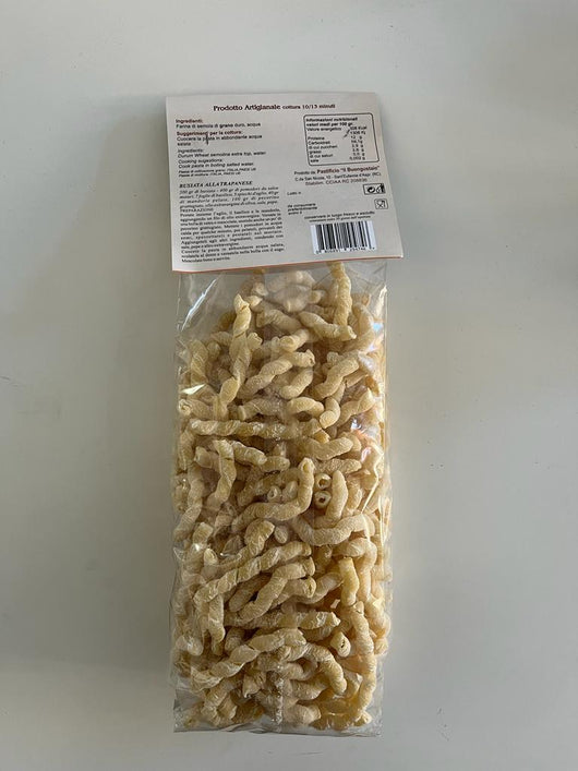 Pasta di semola di grano duro trafilata al bronzo, 12 confezioni da gr 500,  Busiata Trapanese