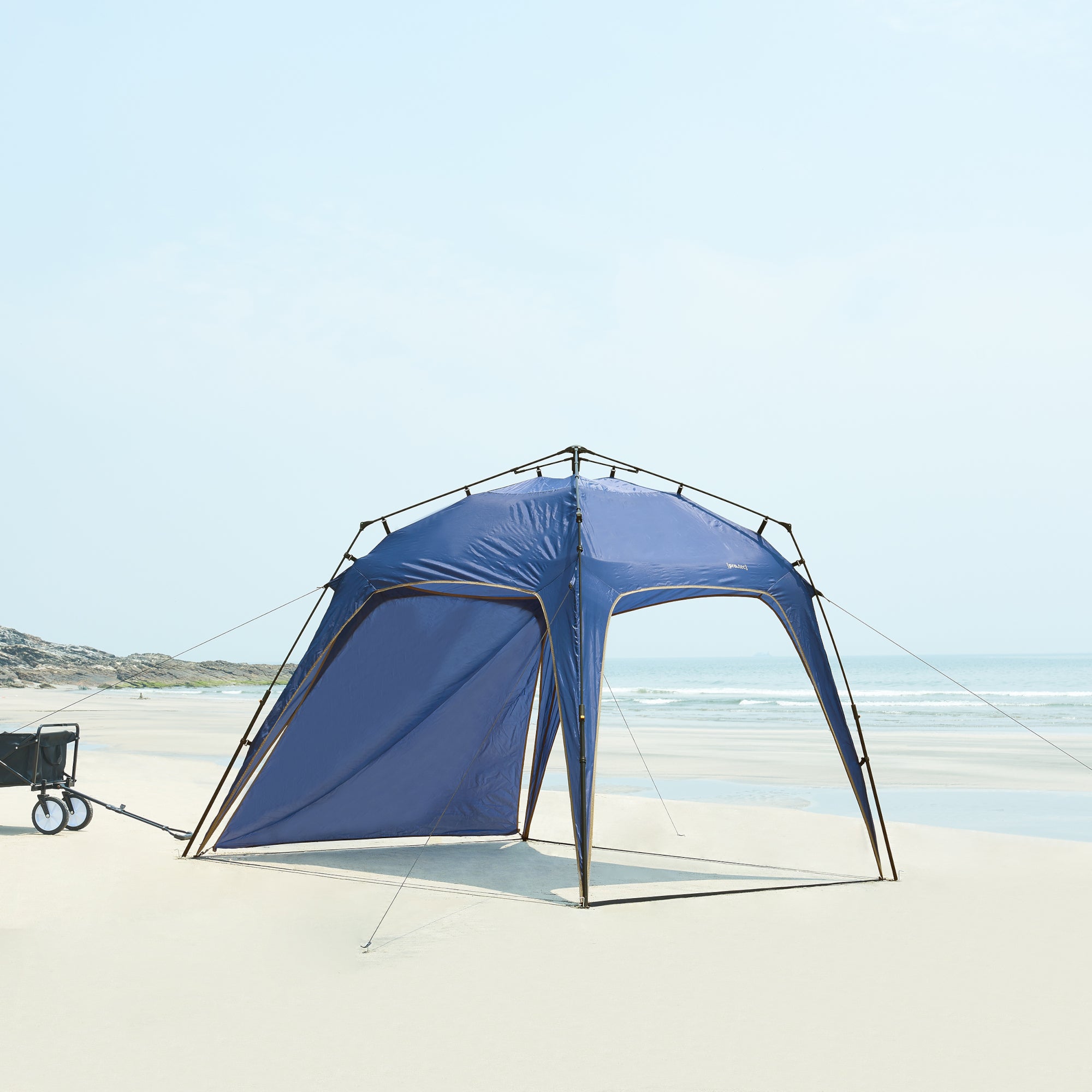 Gazebo pop-up Barendrecht con Illuminazione a LED - Blu pro.tec