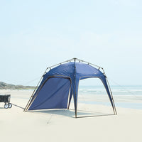 Gazebo pop-up Barendrecht con Illuminazione a LED - Blu pro.tec