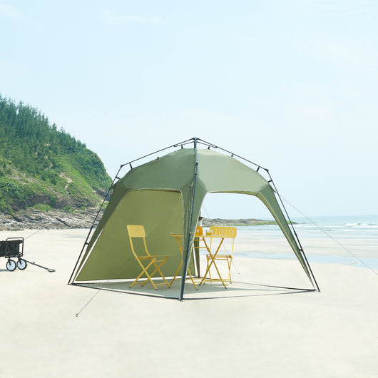 Gazebo pop-up Barendrecht con Illuminazione a LED - Verde pro.tec