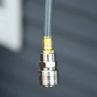 DURHAND Avvolgitubo Automatico 20m + 194cm con Attacco Φ1/4'', Montaggio a Parete e Ruotabile di 180°, Grigio