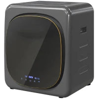 Asciugatrice con Disinfettante UV, Design Compatto, 4 kg Capacità, Acciaio Inossidabile, Grigio