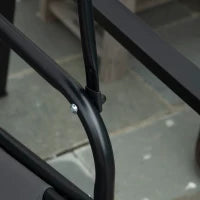 Dondolo 2 Posti con Tettuccio Regolabile e Cuscini, in Acciaio e Poliestere, 144x117x173 cm, Grigio