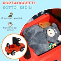 Macchina Cavalcabile a Spinta per Bambini 18-36 Mesi con Licenza Bentley Bentayga, Clacson e Musica, Rosso