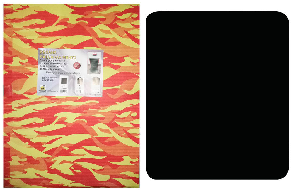 Pedana salvapavimento sotto stufa a legna e pellet cm. 60x70 pedane