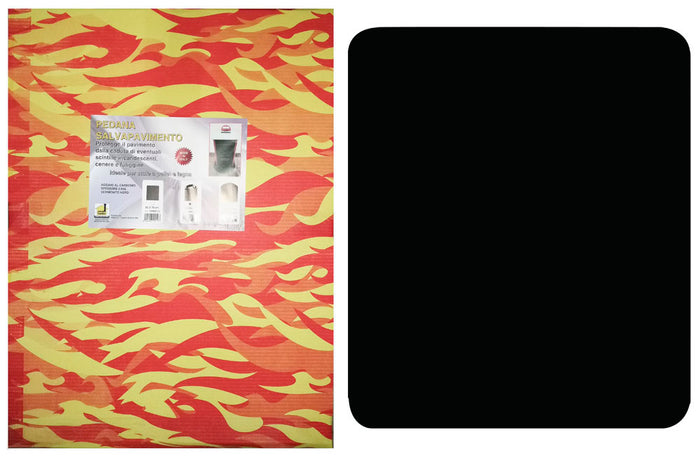 Pedana salvapavimento sotto stufa a legna e pellet cm. 60x70 pedane