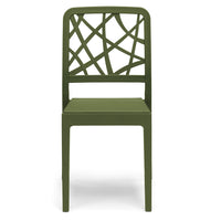 Sedia in polipropilene PENELOPE, impilabile, resistente ai raggi UV, design moderno, ideale per sala da pranzo, cucina, sala d’attesa, bar, ristoranti o giardino, colore Verde Oliva