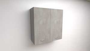 Pensile Scolapiatti H 72X L 90X P 33 Completo Di Scolapiatti In Acciaio Inox. Spedizione In Kit In Colore Cemento