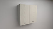 Pensile Scolapiatti H 72 X L 80 X P 33 Completo Di Scolapiatti In Acciaio Inox. Spedizione In Kit Larice Bianco