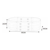 Bordatura Alfedena per Aiuola Alta 90 x 50 x 25 cm casa.pro