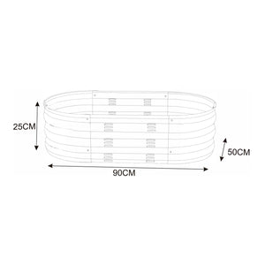 Bordatura Alfedena per Aiuola Alta 90 x 50 x 25 cm casa.pro