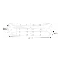 Bordatura Alfedena per Aiuola Alta 129 x 50 x 25 cm casa.pro