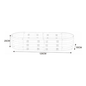 Bordatura Alfedena per Aiuola Alta 129 x 50 x 25 cm casa.pro