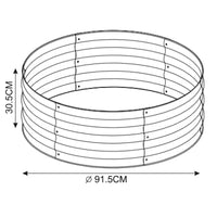 Bordatura Andrano per Aiuola Alta 91,5 x 30,5 cm Rotondo casa.pro