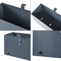 Cassetta di Fiori Achtkarspelen per Balcone 50 x 12 x 15 cm Antracite [en.casa]