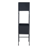 Supporto per 2 Piante Sveio 75,5 x 20 x 20 cm Nero [en.casa]