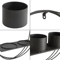 Portapiante da Parete Vestby 61 x 46,5 x 15 cm Nero [en.casa]