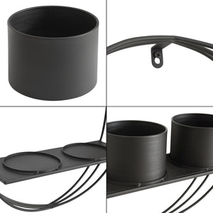 Portapiante da Parete Vestby 61 x 46,5 x 15 cm Nero [en.casa]