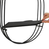 Portapiante da Parete Vestby 56 x 39 x 15 cm Nero [en.casa]