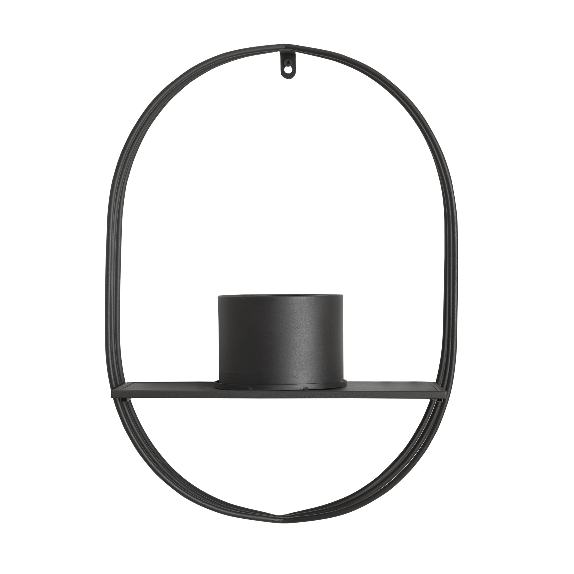 Portapiante da Parete Vestby 56 x 39 x 15 cm Nero [en.casa]