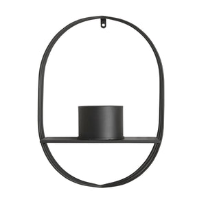 Portapiante da Parete Vestby 56 x 39 x 15 cm Nero [en.casa]