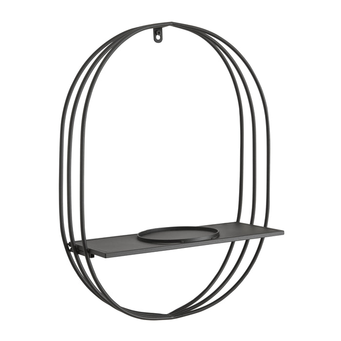 Portapiante da Parete Vestby 56 x 39 x 15 cm Nero [en.casa]