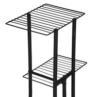 Scaffale Portapiante 'Beek' Mobile Espositore con Ripiani a Rete Organizzatore in Metallo per Vasi e Piante Portafiori -