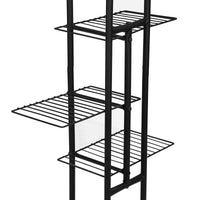 Scaffale Portapiante 'Beek' Mobile Espositore con Ripiani a Rete Organizzatore in Metallo per Vasi e Piante Portafiori -