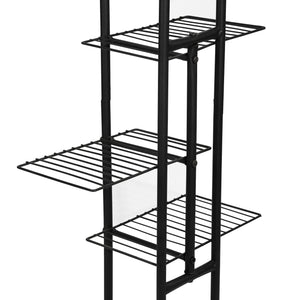 Scaffale Portapiante 'Beek' Mobile Espositore con Ripiani a Rete Organizzatore in Metallo per Vasi e Piante Portafiori -