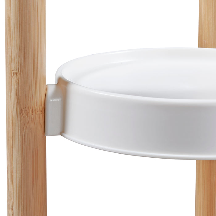 Scaletta Portafiori Sastamala a 3 Livelli Bambù 80x31x31 cm [en.casa]