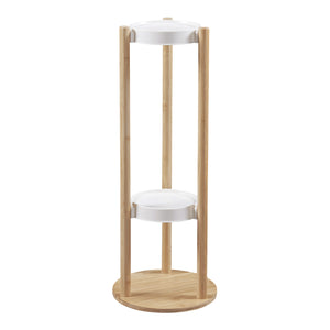 Scaletta Portafiori Sastamala a 3 Livelli Bambù 80x31x31 cm [en.casa]